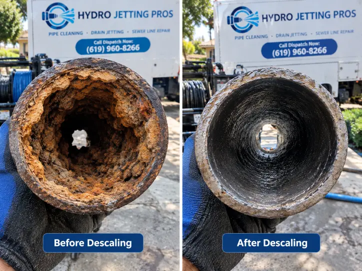 Cast Iron Pipe Descaling in San Diego