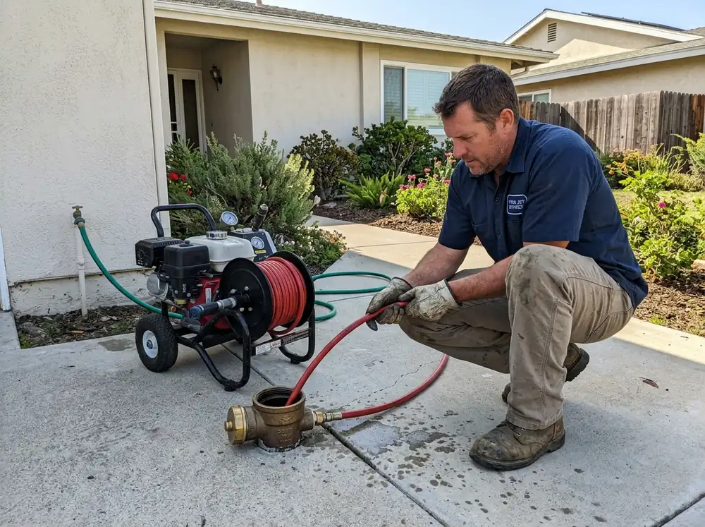 Hydro Jetting Services in La Mesa CA - Professional high-pressure sewer pipe scouring