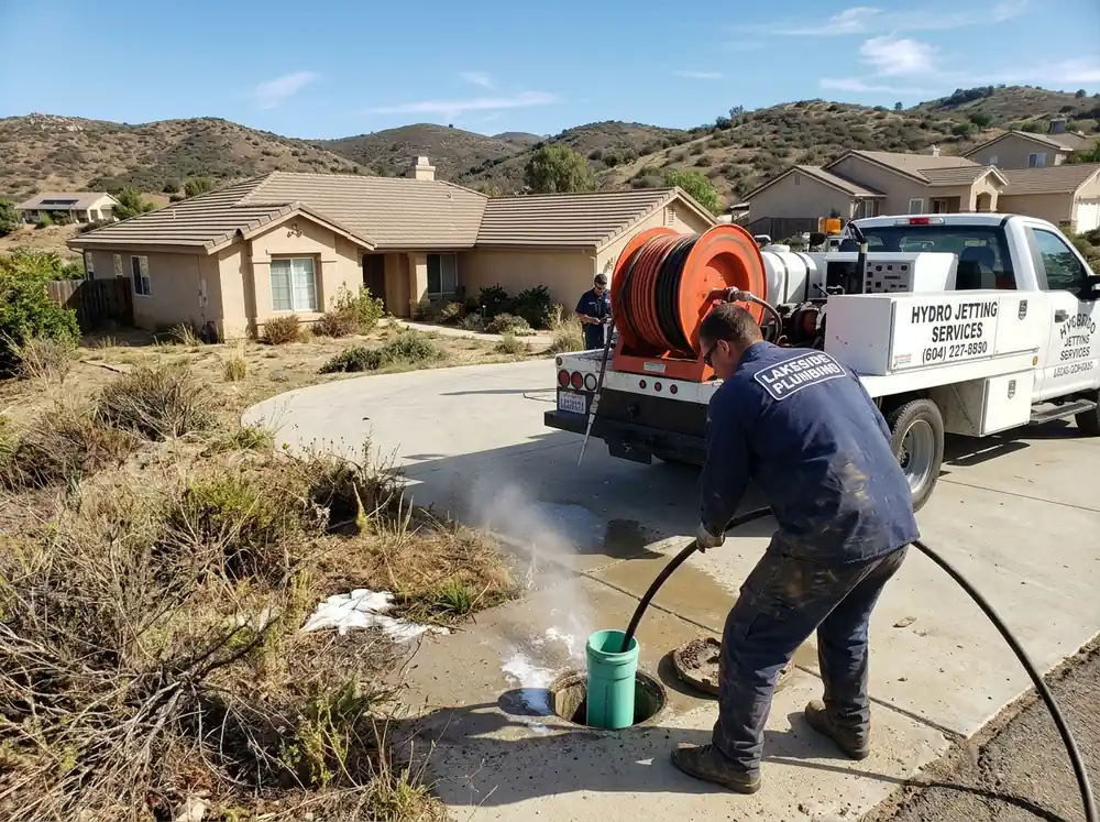 Hydro Jetting Services in Lakeside CA - Professional high-pressure sewer pipe scouring
