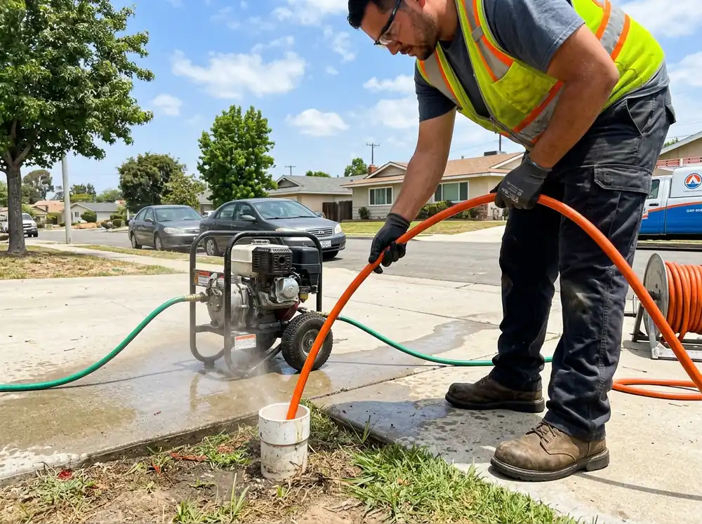 Hydro Jetting Services in Santee CA - Professional high-pressure sewer pipe scouring