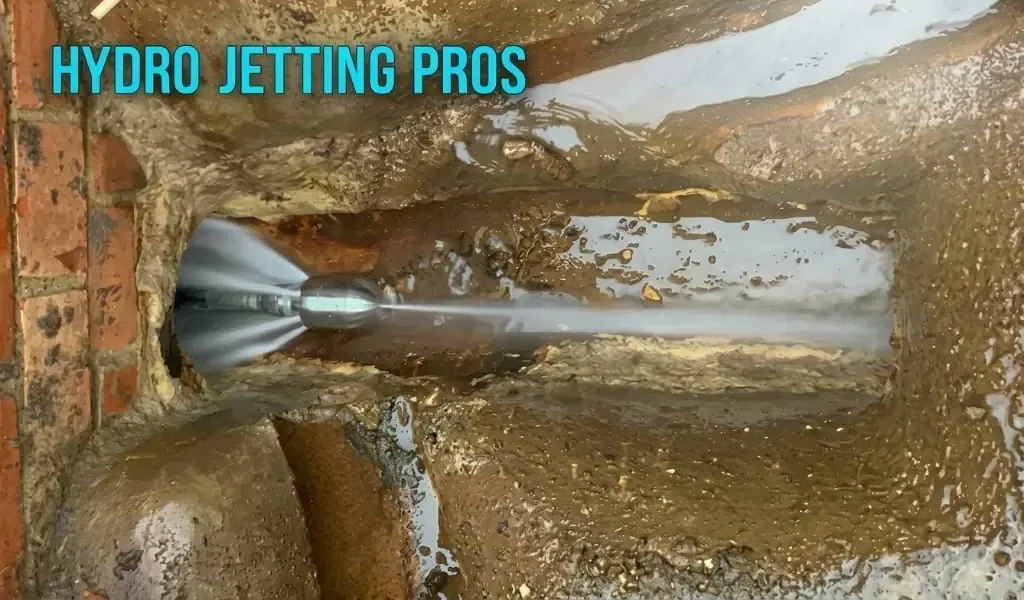 Hydro Jetting Services in Scripps Ranch CA - Professional sewer drain cleaning technician clearing pipe blockages with high pressure water jetter